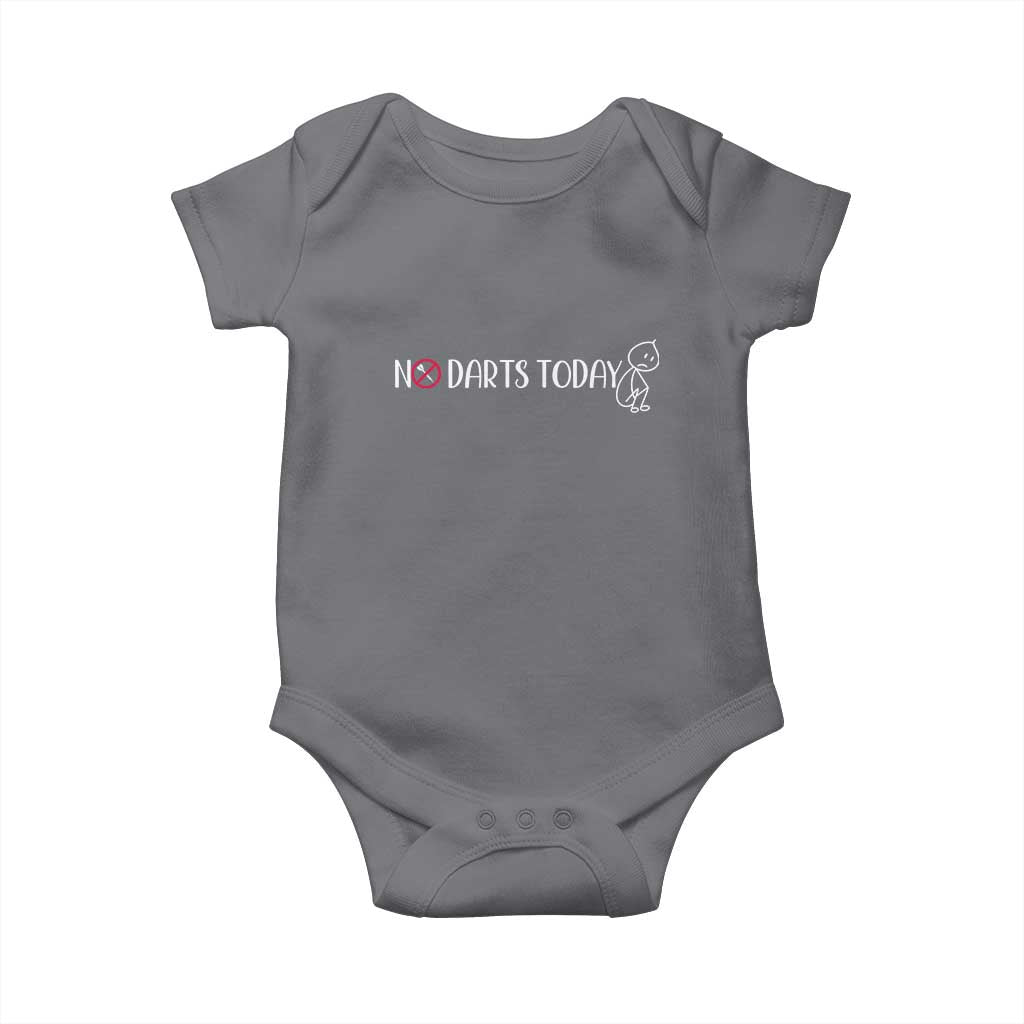 No Dart Today Baby Onesie Funny Dart Player Gift - Wonder Print Shop