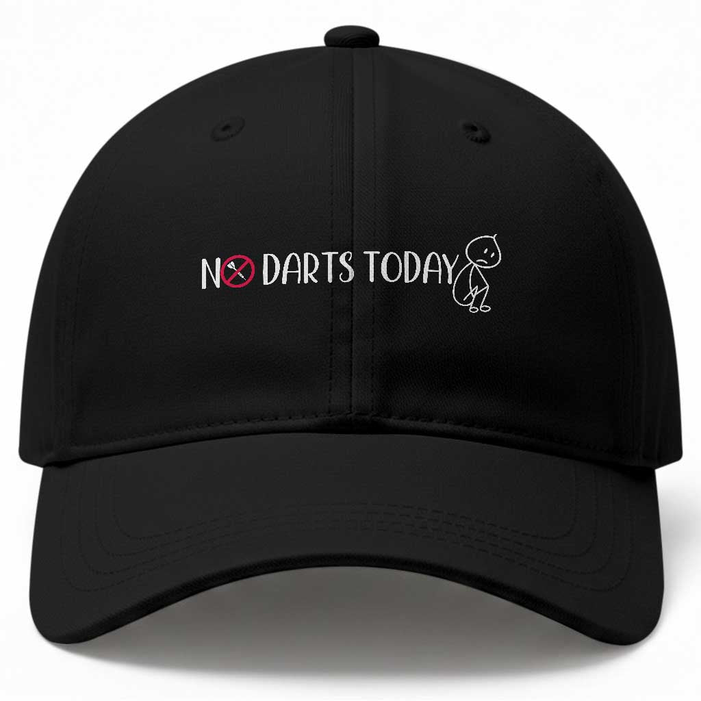 No Dart Today Baseball Cap Funny Dart Player Gift