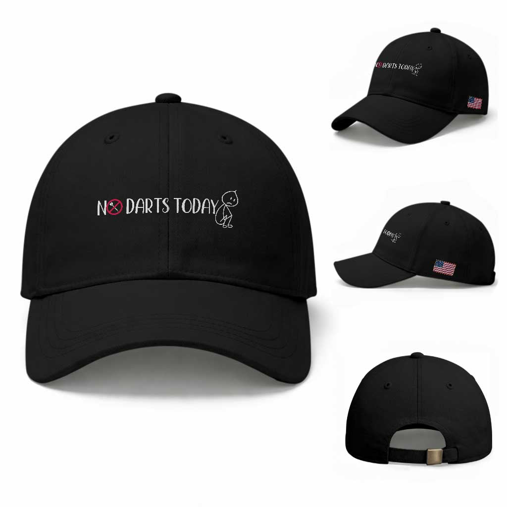 No Dart Today Baseball Cap Funny Dart Player Gift