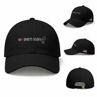 No Dart Today Baseball Cap Funny Dart Player Gift