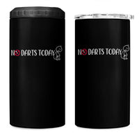 No Dart Today 4 in 1 Can Cooler Tumbler Funny Dart Player Gift - Wonder Print Shop