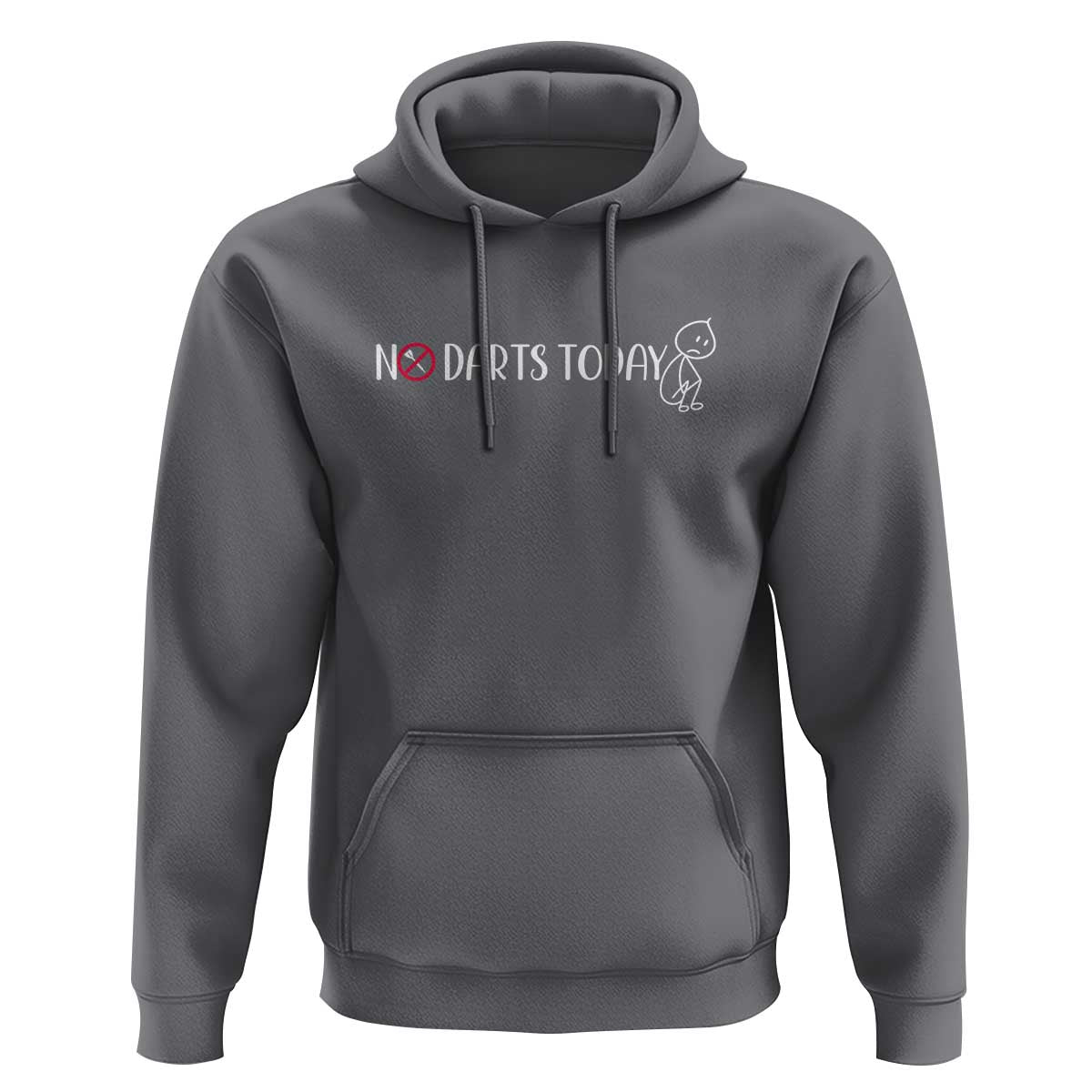 No Dart Today Hoodie Funny Dart Player Gift - Wonder Print Shop