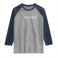 No Dart Today Raglan Shirt Funny Dart Player Gift - Wonder Print Shop