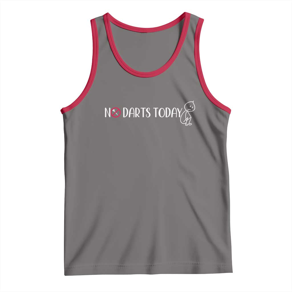 No Dart Today Tank Top Funny Dart Player Gift - Wonder Print Shop