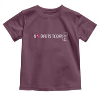 No Dart Today Toddler T Shirt Funny Dart Player Gift - Wonder Print Shop
