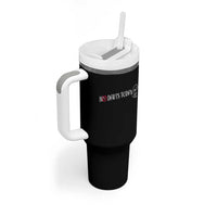 No Dart Today Tumbler With Handle Funny Dart Player Gift - Wonder Print Shop
