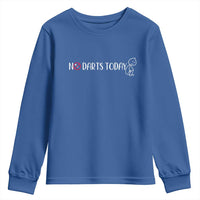 No Dart Today Youth Sweatshirt Funny Dart Player Gift - Wonder Print Shop