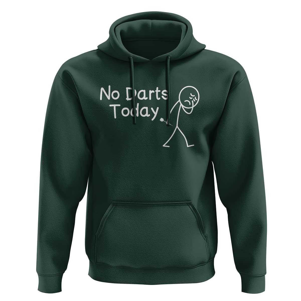 Funny No Dart Today Hoodie Darts Enthusiast Gift - Wonder Print Shop