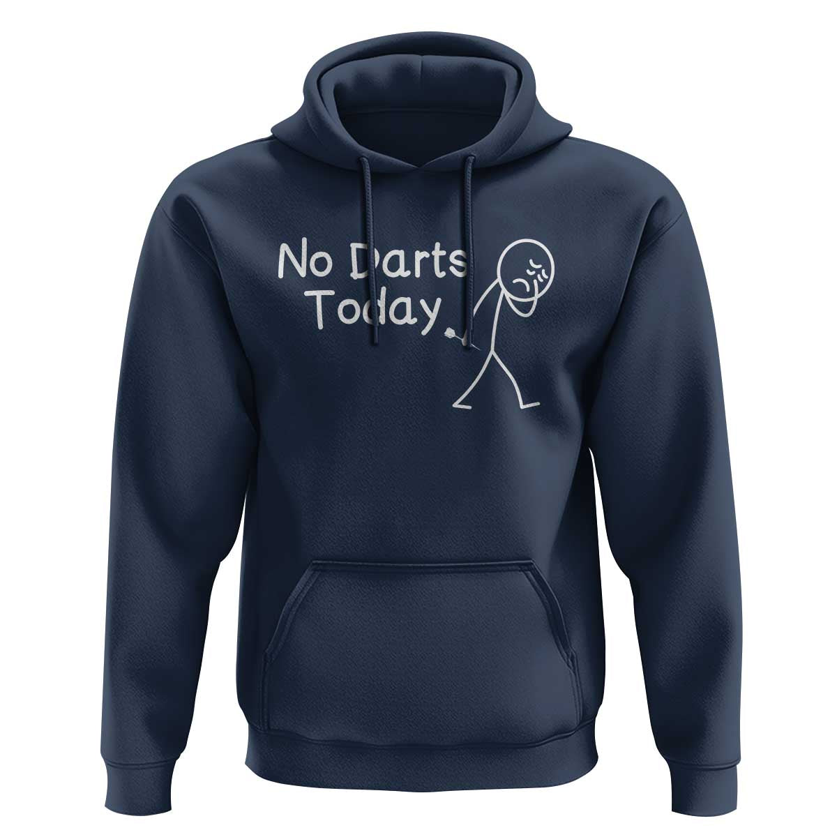 Funny No Dart Today Hoodie Darts Enthusiast Gift - Wonder Print Shop