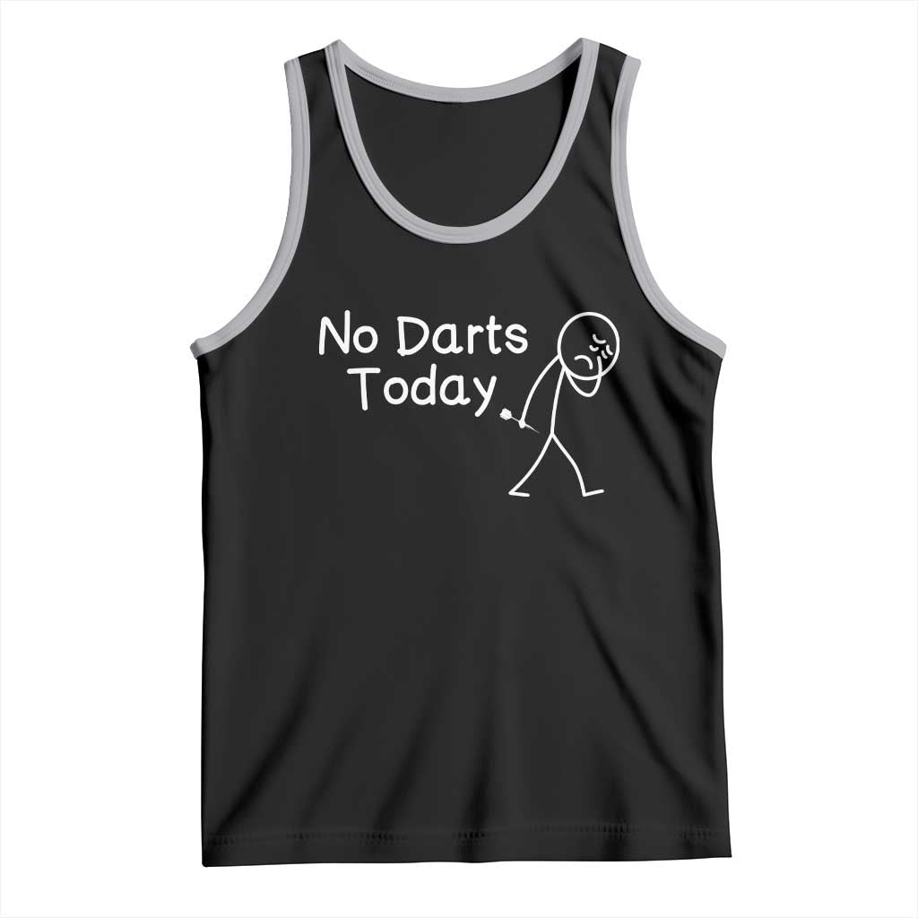 Funny No Dart Today Tank Top Darts Enthusiast Gift - Wonder Print Shop