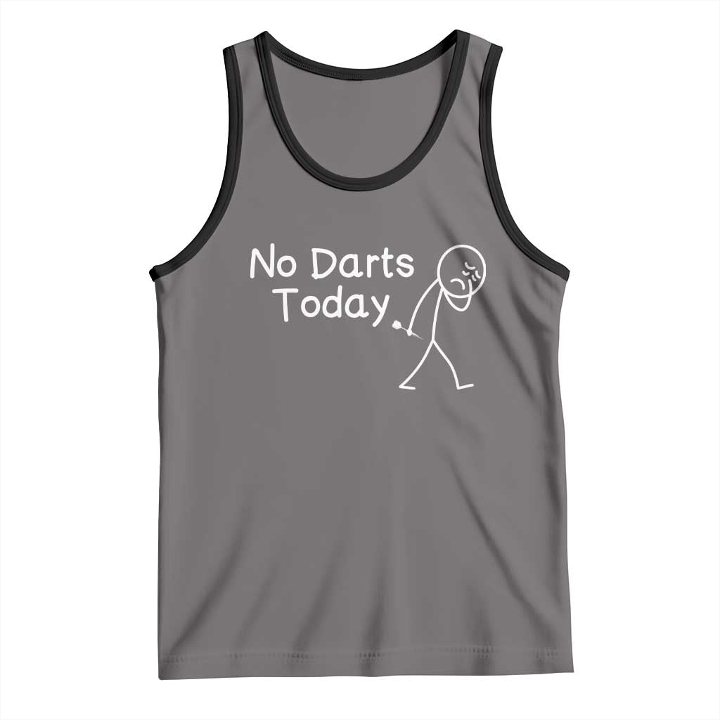 Funny No Dart Today Tank Top Darts Enthusiast Gift - Wonder Print Shop