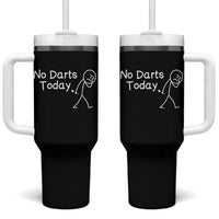 Funny No Dart Today Tumbler With Handle Darts Enthusiast Gift - Wonder Print Shop