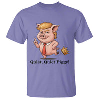 Quiet Quiet Piggy T Shirt Funny No Kings Pig Political - Wonder Print Shop