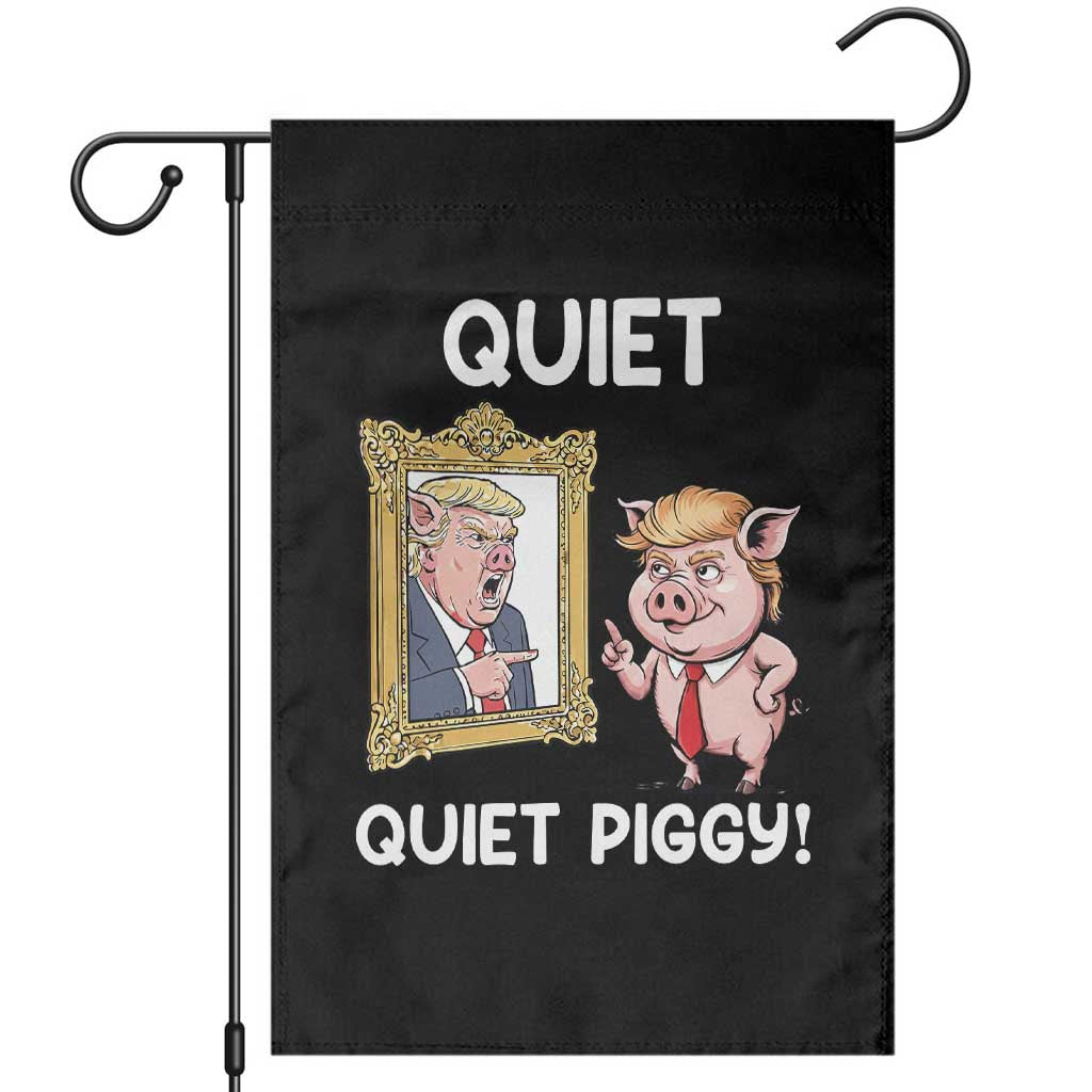 Resistance Movement Quiet Quiet Piggy Garden Flag Funny Pig Political - Wonder Print Shop