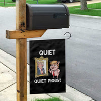 Resistance Movement Quiet Quiet Piggy Garden Flag Funny Pig Political - Wonder Print Shop