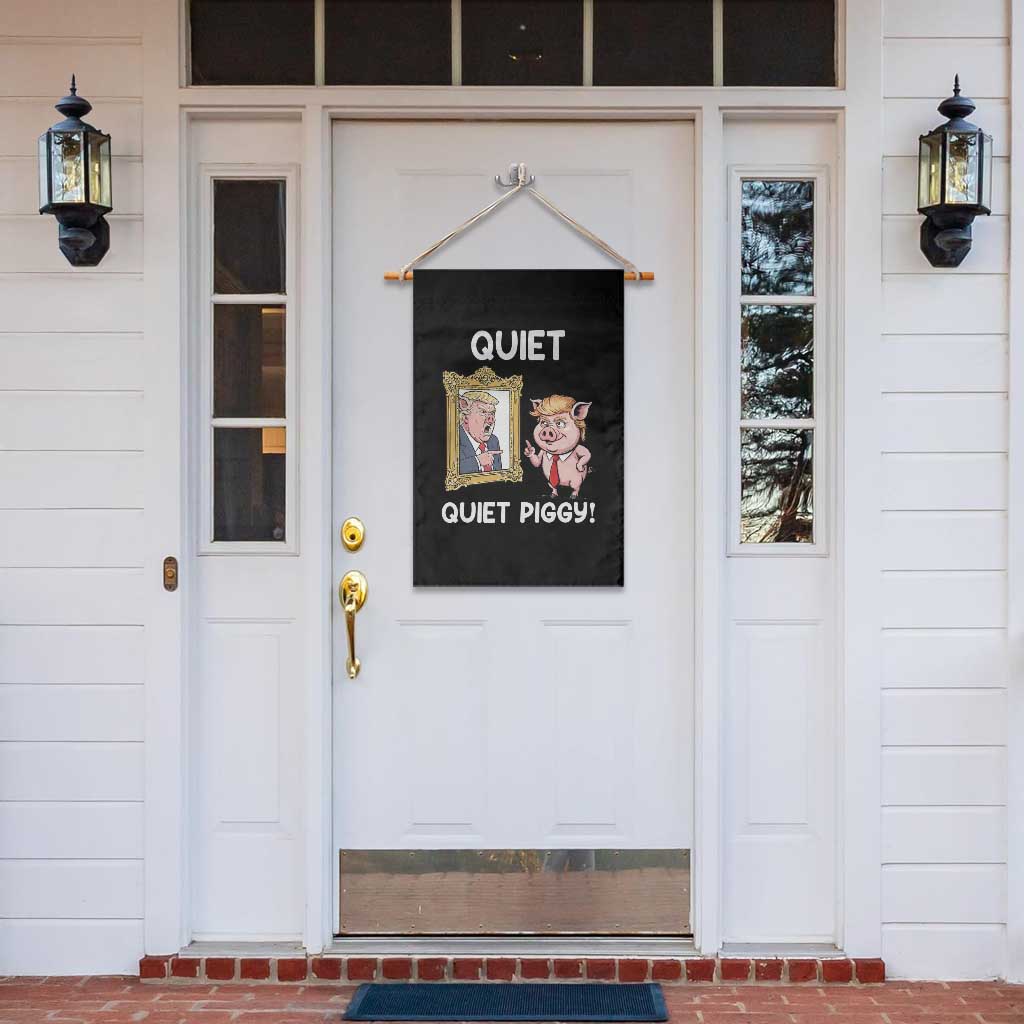 Resistance Movement Quiet Quiet Piggy Garden Flag Funny Pig Political - Wonder Print Shop