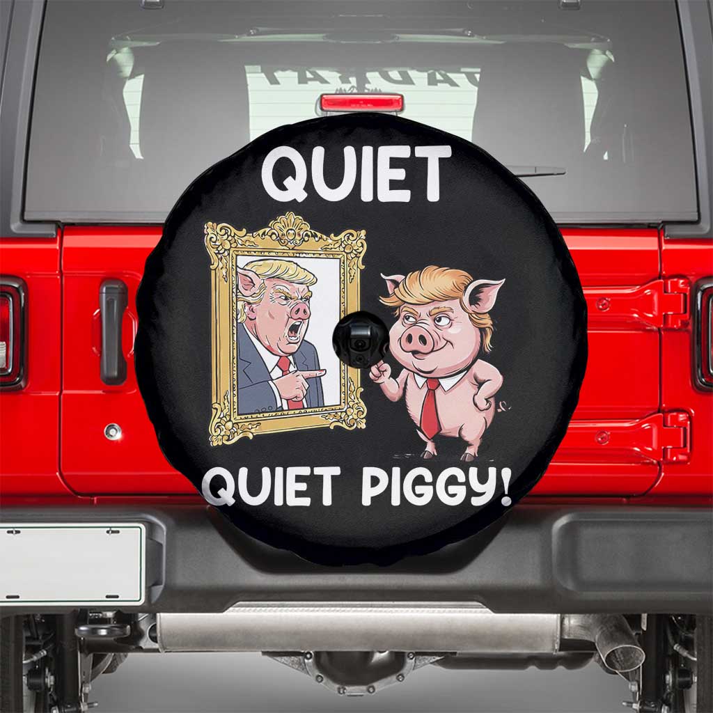 Resistance Movement Quiet Quiet Piggy Spare Tire Cover Funny Pig Political - Wonder Print Shop