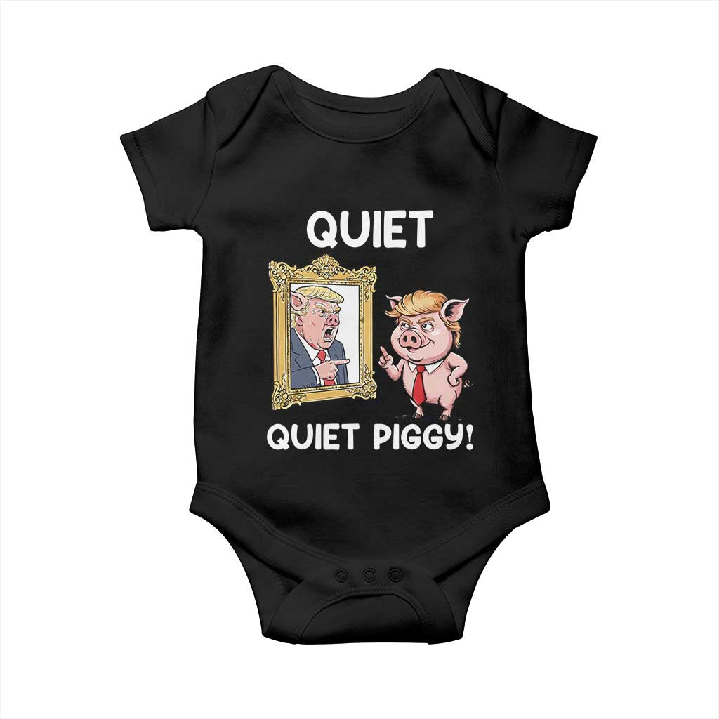 Resistance Movement Quiet Quiet Piggy Baby Onesie Funny Pig Political - Wonder Print Shop
