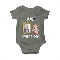Resistance Movement Quiet Quiet Piggy Baby Onesie Funny Pig Political - Wonder Print Shop