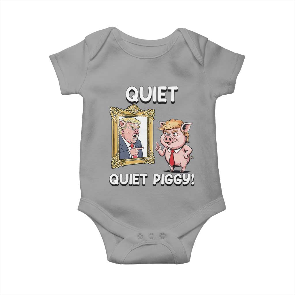Resistance Movement Quiet Quiet Piggy Baby Onesie Funny Pig Political - Wonder Print Shop