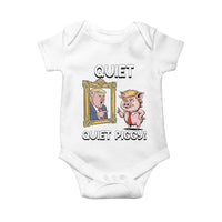 Resistance Movement Quiet Quiet Piggy Baby Onesie Funny Pig Political - Wonder Print Shop