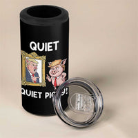 Resistance Movement Quiet Quiet Piggy 4 in 1 Can Cooler Tumbler Funny Pig Political - Wonder Print Shop