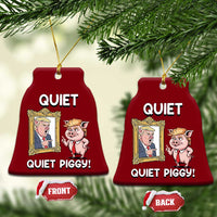 Resistance Movement Quiet Quiet Piggy Ceramic Ornament Funny Pig Political - Wonder Print Shop