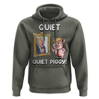 Resistance Movement Quiet Quiet Piggy Hoodie Funny Pig Political - Wonder Print Shop