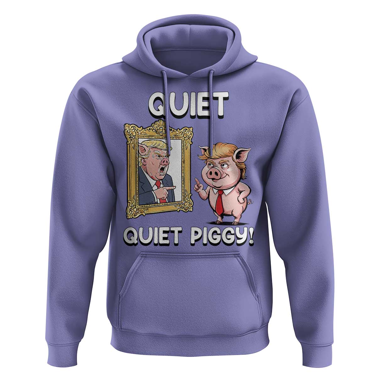 Resistance Movement Quiet Quiet Piggy Hoodie Funny Pig Political - Wonder Print Shop