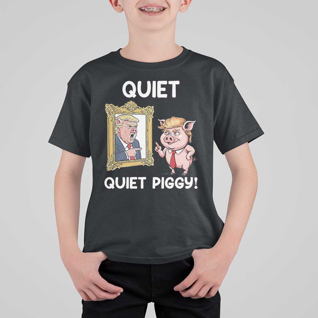 Resistance Movement Quiet Quiet Piggy T Shirt For Kid Funny Pig Political - Wonder Print Shop