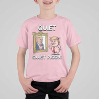 Resistance Movement Quiet Quiet Piggy T Shirt For Kid Funny Pig Political - Wonder Print Shop