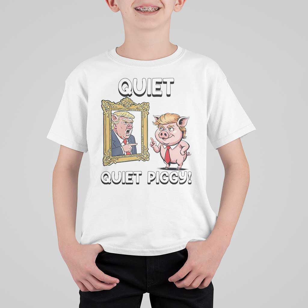 Resistance Movement Quiet Quiet Piggy T Shirt For Kid Funny Pig Political - Wonder Print Shop