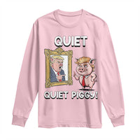 Resistance Movement Quiet Quiet Piggy Long Sleeve Shirt Funny Pig Political - Wonder Print Shop