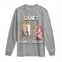Resistance Movement Quiet Quiet Piggy Long Sleeve Shirt Funny Pig Political - Wonder Print Shop