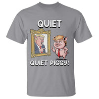 Resistance Movement Quiet Quiet Piggy T Shirt Funny Pig Political - Wonder Print Shop