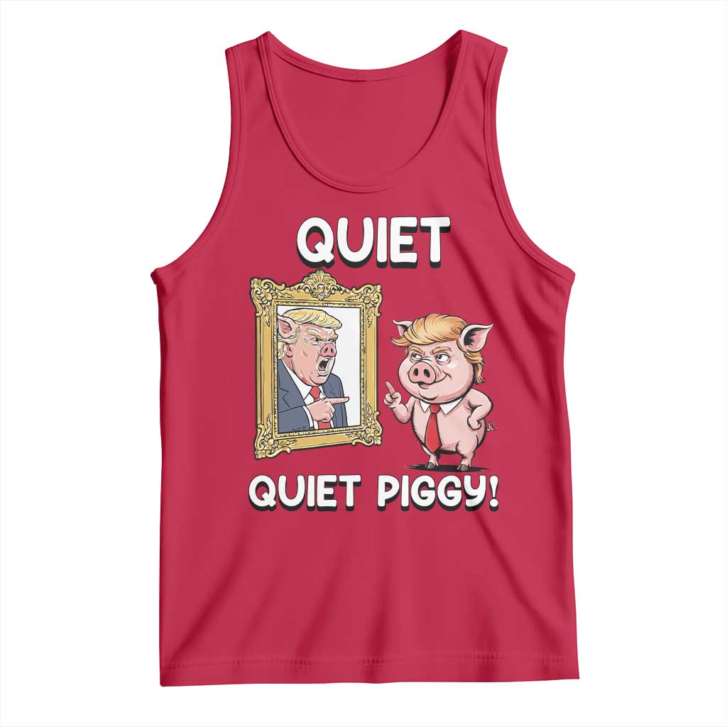 Resistance Movement Quiet Quiet Piggy Tank Top Funny Pig Political - Wonder Print Shop