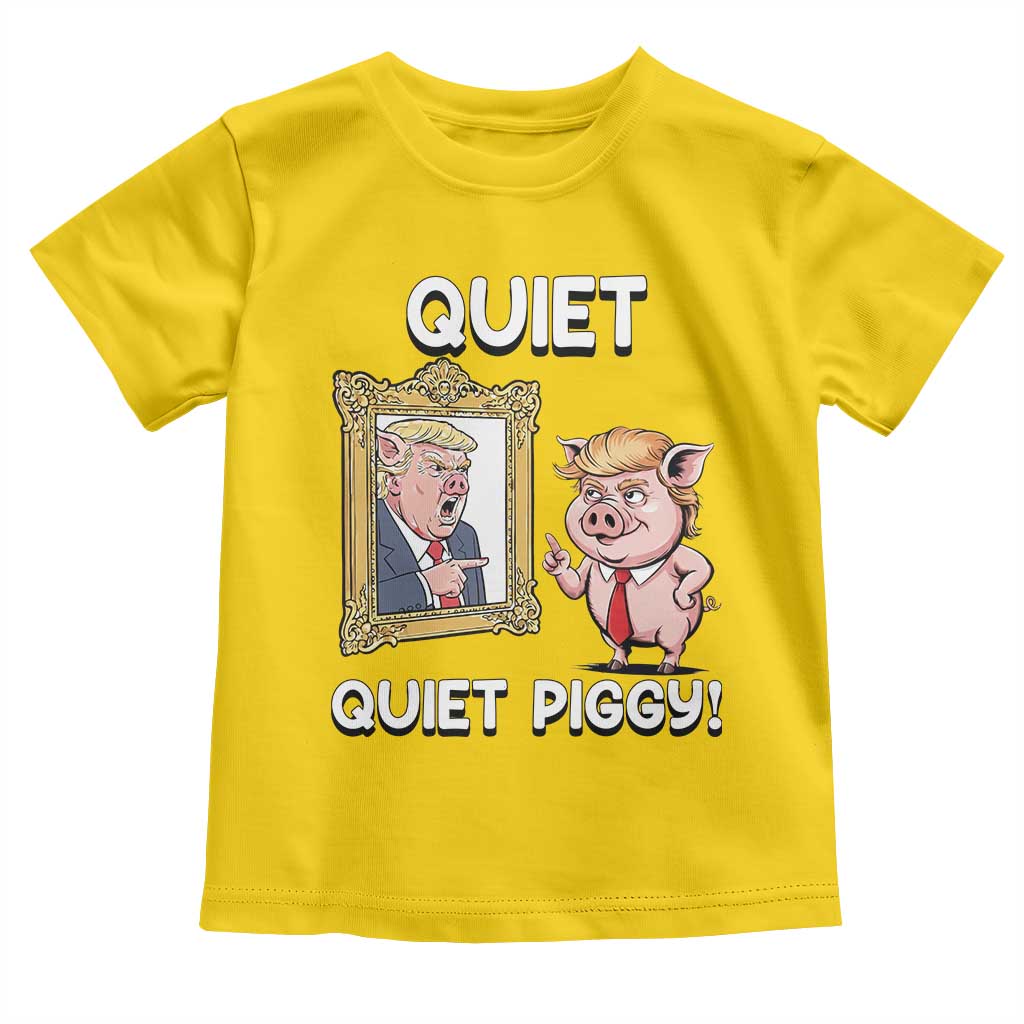 Resistance Movement Quiet Quiet Piggy Toddler T Shirt Funny Pig Political - Wonder Print Shop