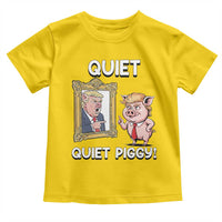 Resistance Movement Quiet Quiet Piggy Toddler T Shirt Funny Pig Political - Wonder Print Shop