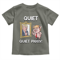 Resistance Movement Quiet Quiet Piggy Toddler T Shirt Funny Pig Political - Wonder Print Shop