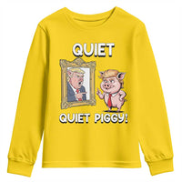 Resistance Movement Quiet Quiet Piggy Youth Sweatshirt Funny Pig Political - Wonder Print Shop