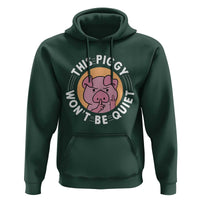 This Piggy Wont Be Quiet Hoodie Funny Political Humor Pig Meme - Wonder Print Shop