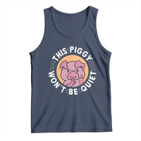 This Piggy Wont Be Quiet Tank Top Funny Political Humor Pig Meme - Wonder Print Shop