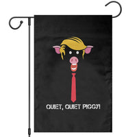 Quiet Quiet Piggy Meme Garden Flag Anti Authoritarian Political Gag Gift - Wonder Print Shop