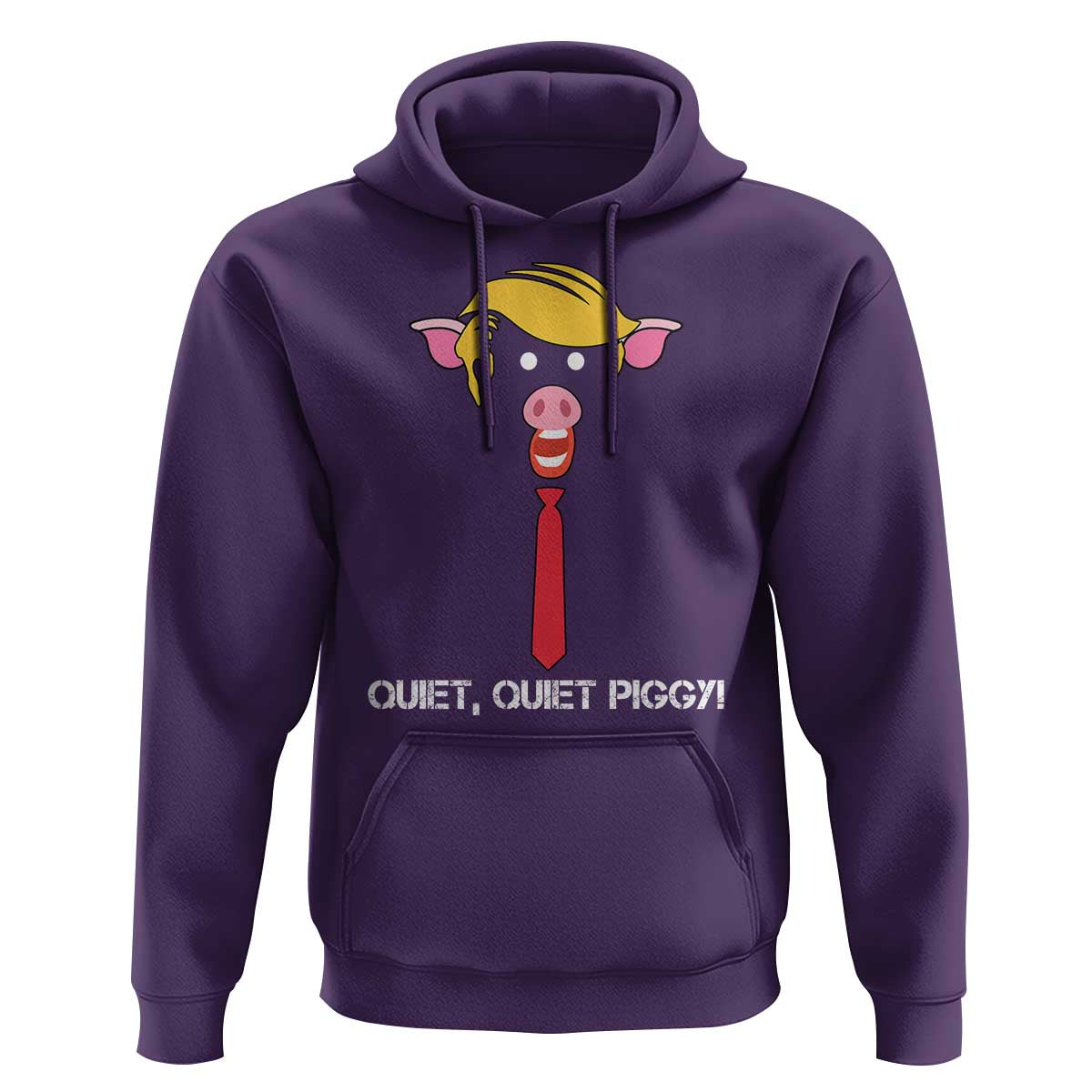 Quiet Quiet Piggy Meme Hoodie Anti Authoritarian Political Gag Gift - Wonder Print Shop