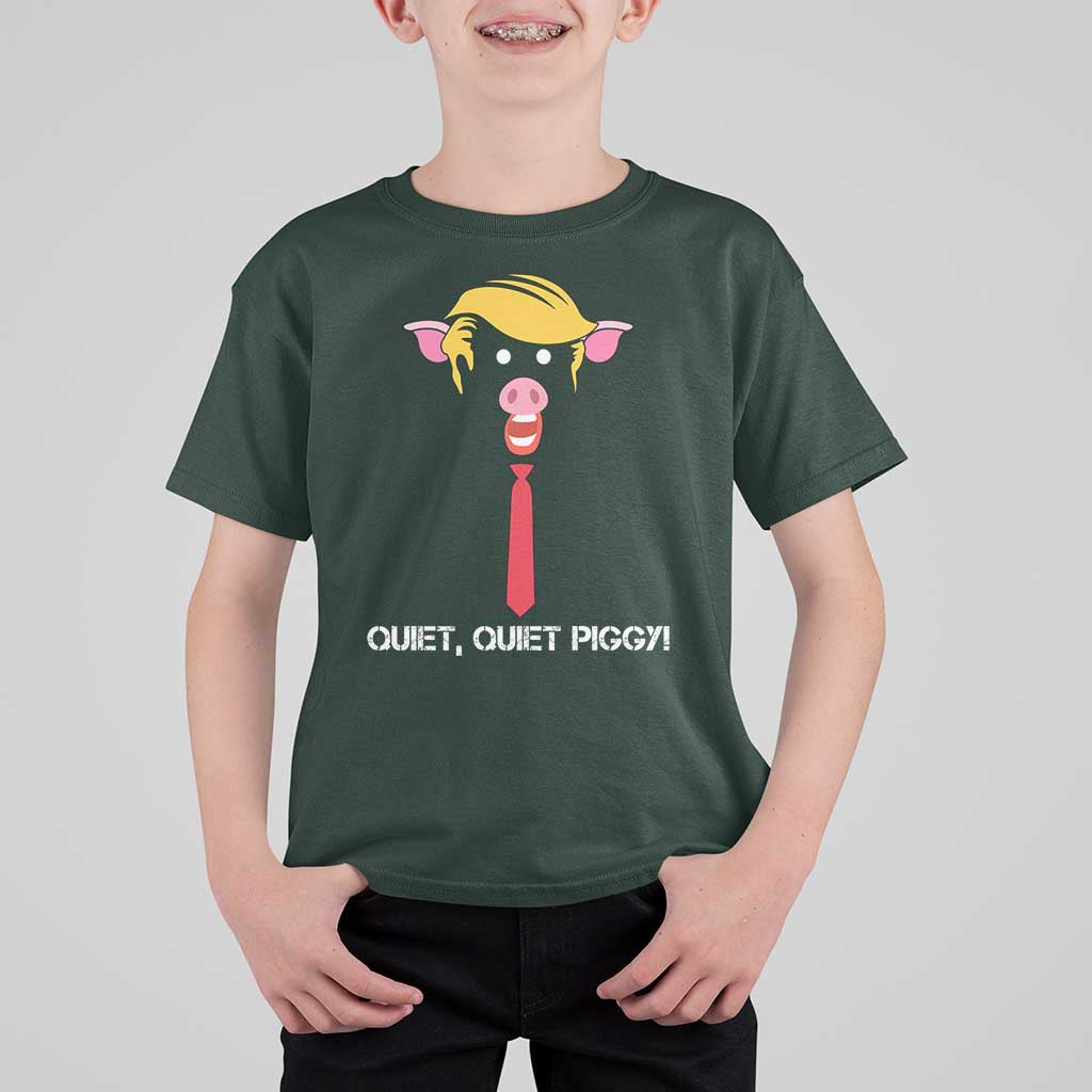 Quiet Quiet Piggy Meme T Shirt For Kid Anti Authoritarian Political Gag Gift - Wonder Print Shop