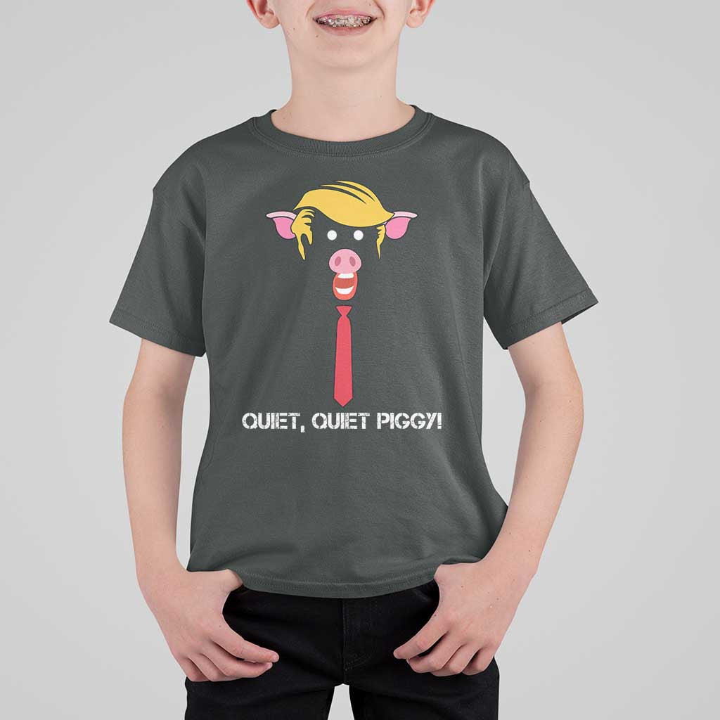 Quiet Quiet Piggy Meme T Shirt For Kid Anti Authoritarian Political Gag Gift - Wonder Print Shop