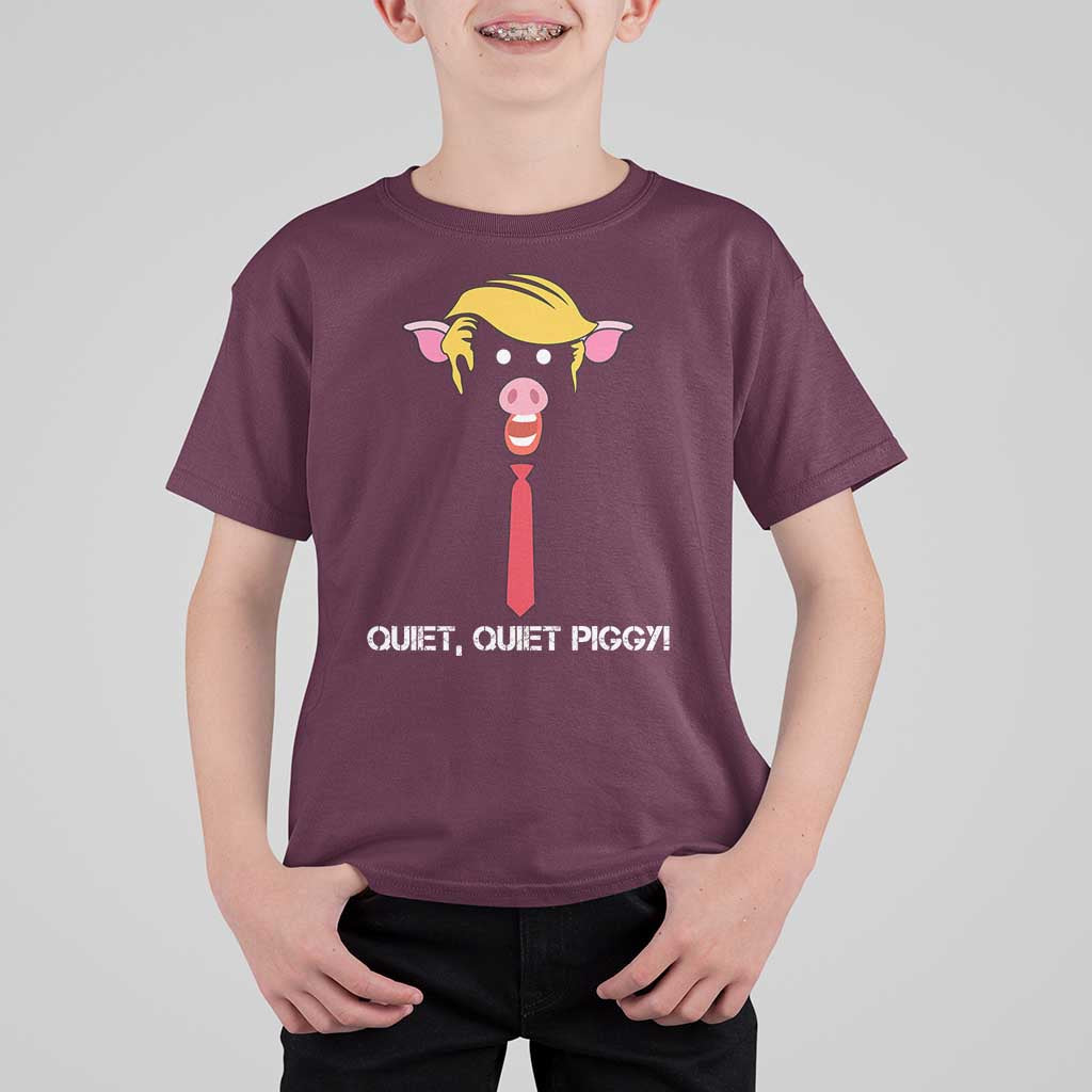 Quiet Quiet Piggy Meme T Shirt For Kid Anti Authoritarian Political Gag Gift - Wonder Print Shop