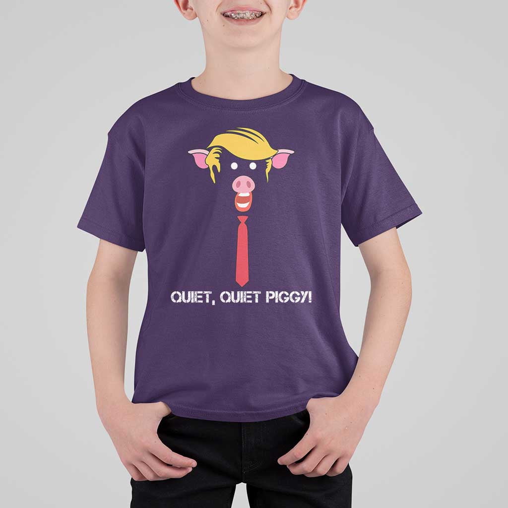 Quiet Quiet Piggy Meme T Shirt For Kid Anti Authoritarian Political Gag Gift - Wonder Print Shop