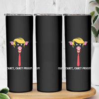 Quiet Quiet Piggy Meme Skinny Tumbler Anti Authoritarian Political Gag Gift - Wonder Print Shop