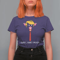 Quiet Quiet Piggy Meme T Shirt For Women Anti Authoritarian Political Gag Gift - Wonder Print Shop